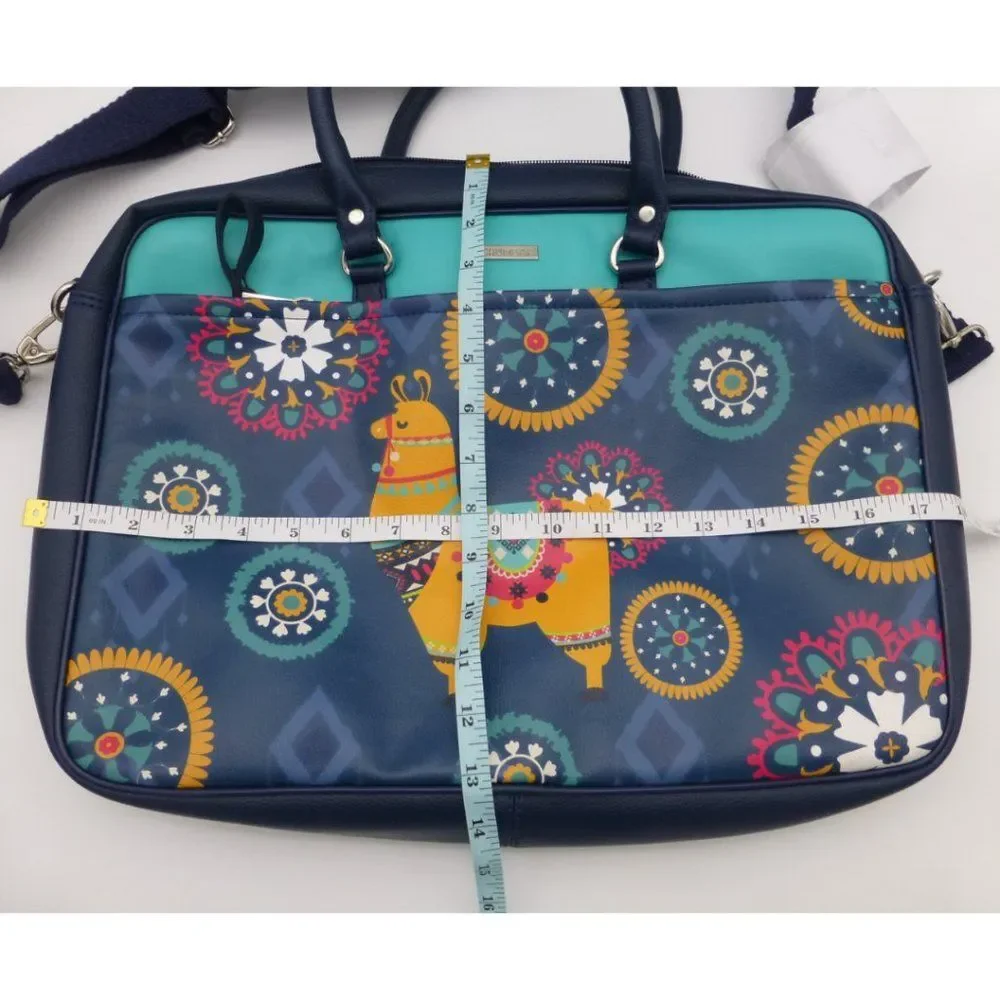 NWOT- Chumbak Llama Colorful Laptop Bag